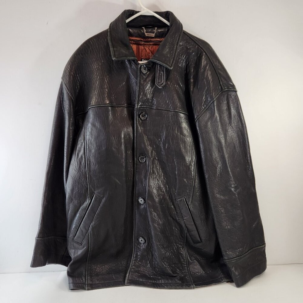 Danier Leather Jacket Removable Thinsulate Lining Mens Size Medium Black